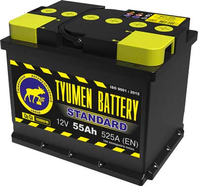 55 о.п. Tyumen Battery “STANDARD” 525А (242*175*190)