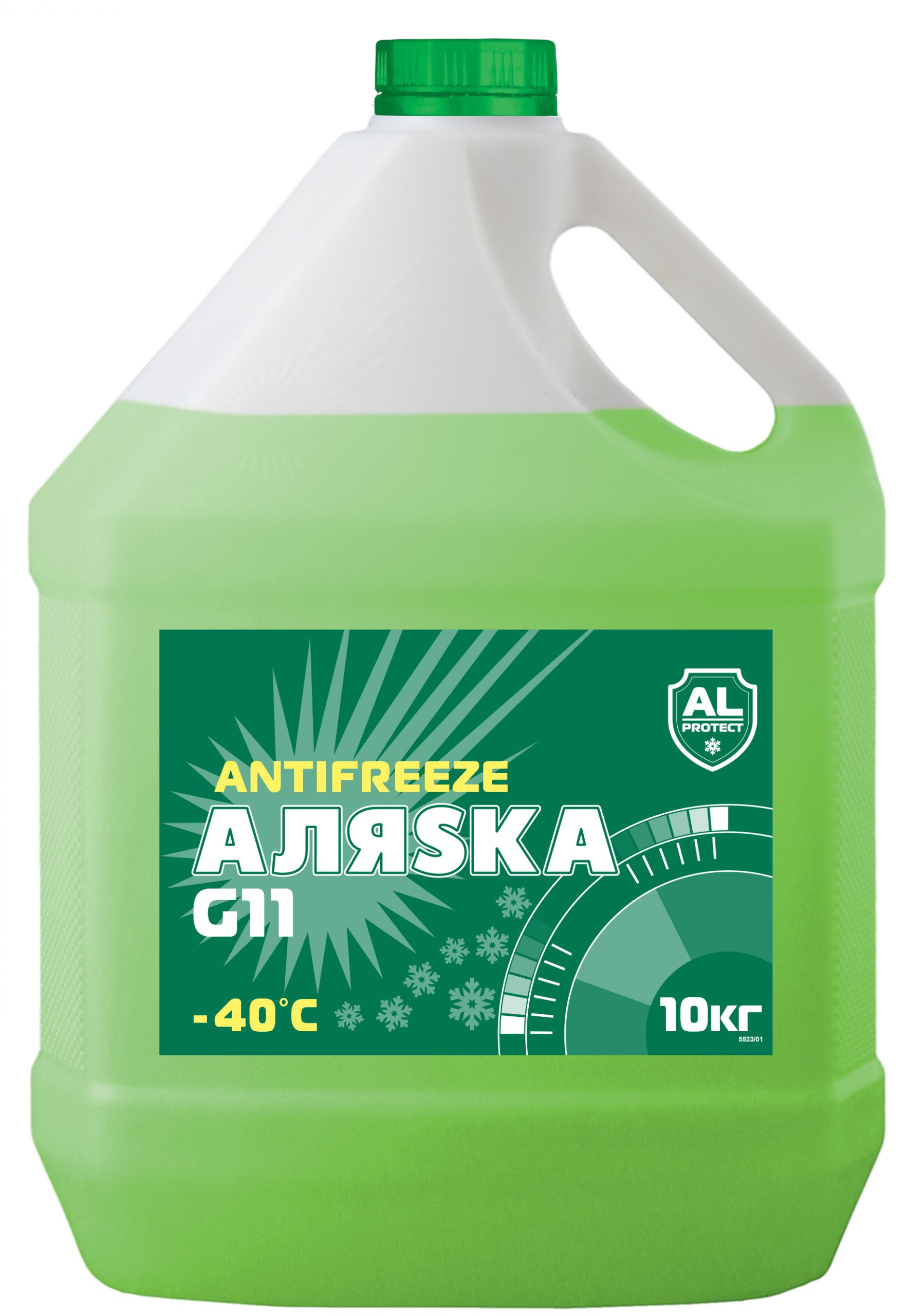 Антифриз (-40) зеленый G-11 Аляска  10кг. /кор.2шт./