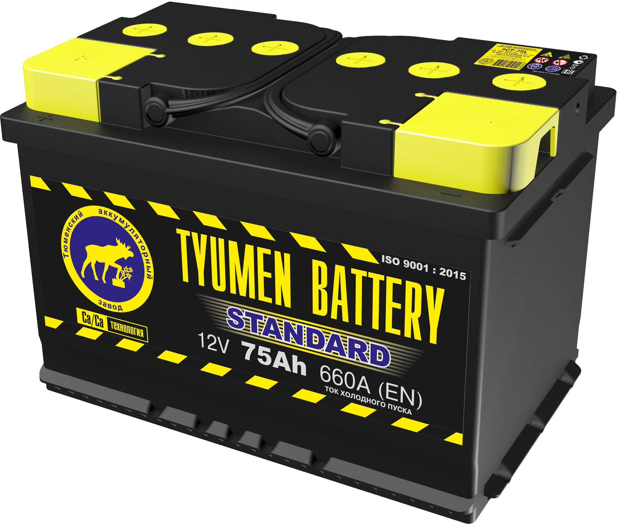 75 п.п. Tyumen Battery “STANDARD” 660А (278*175*190)