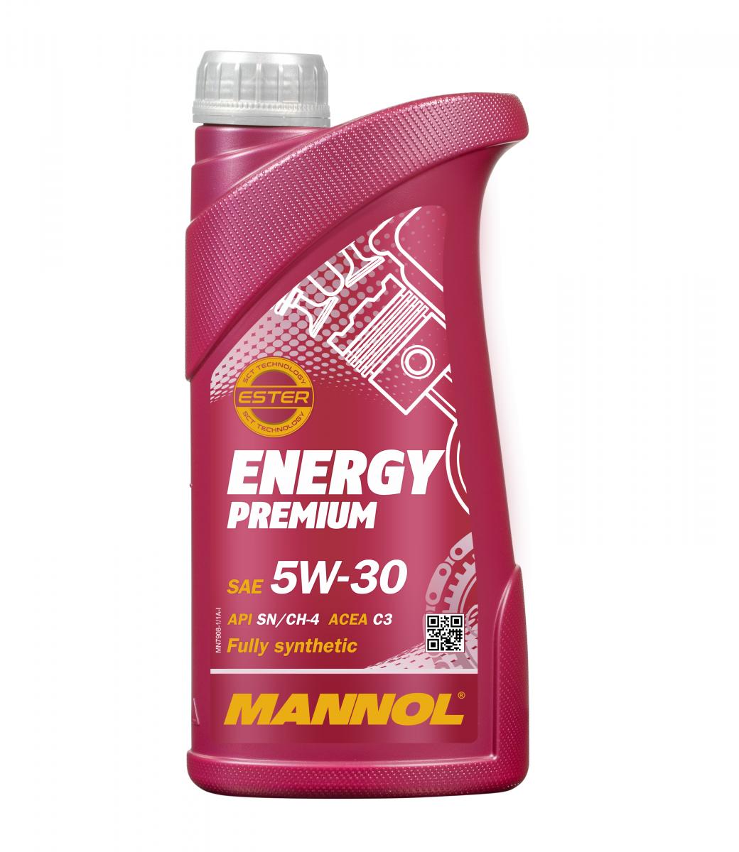 5/30 Energy Premium MANNOL   1л синт. API SN/CH-4 Масло моторное /кор.20шт./
