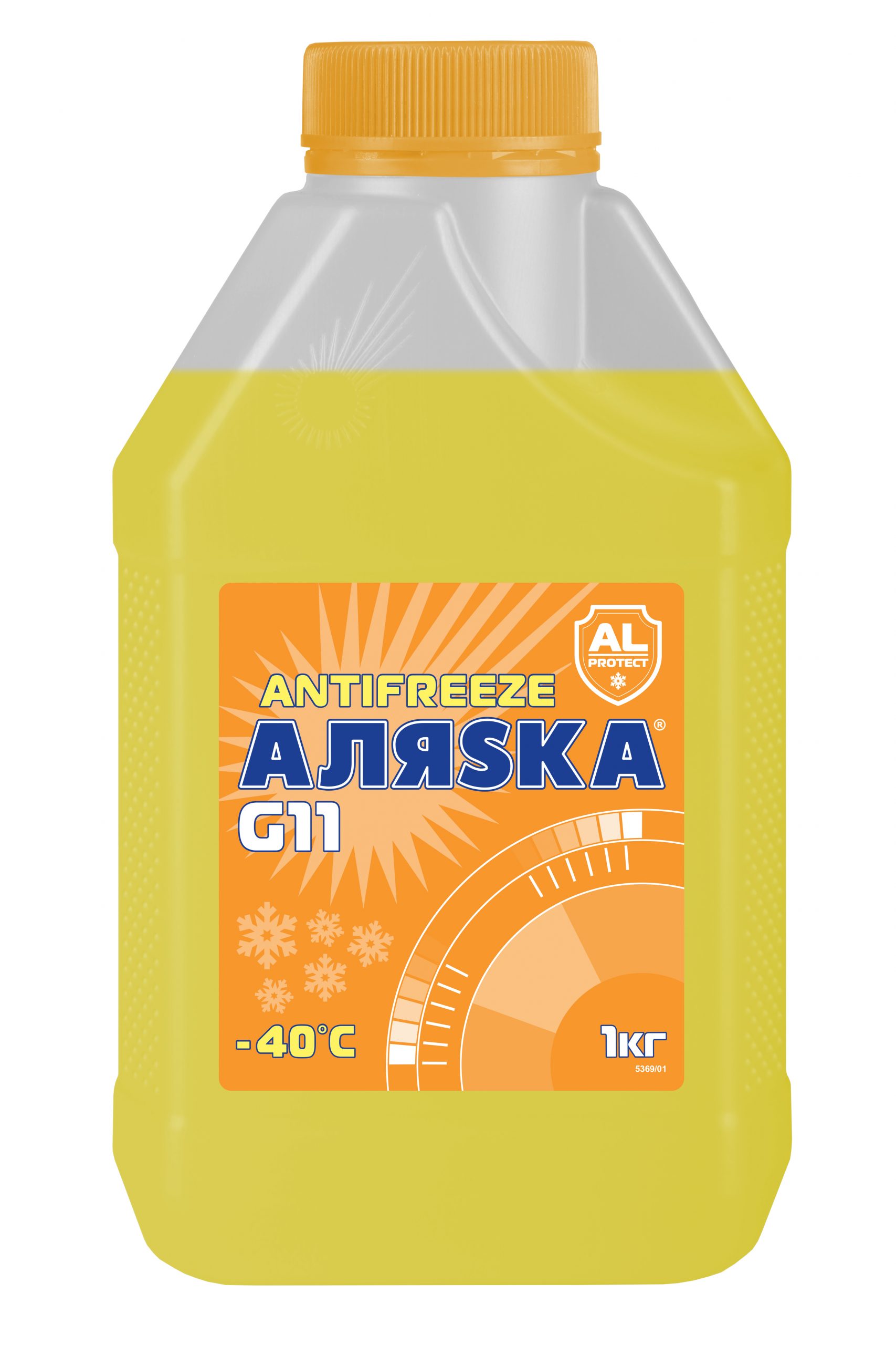 Антифриз (-40) желтый G-11 Аляска   1кг. /кор.8шт./