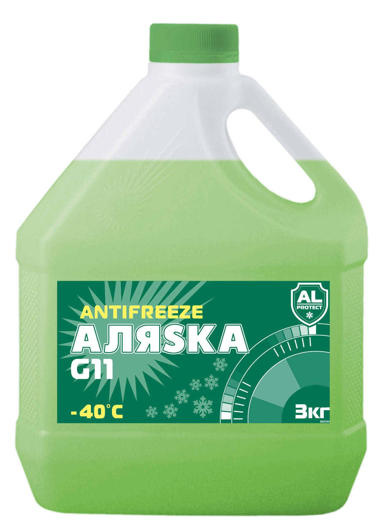 Антифриз (-40) зеленый G-11 Аляска   3кг. /кор.4шт./
