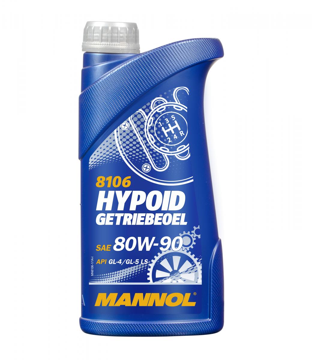 80/90 Hypoid Getriebeoel MANNOL   1л. мин. API GL-4/GL-5 Масло трансмиссионное для МКПП /кор.20шт./