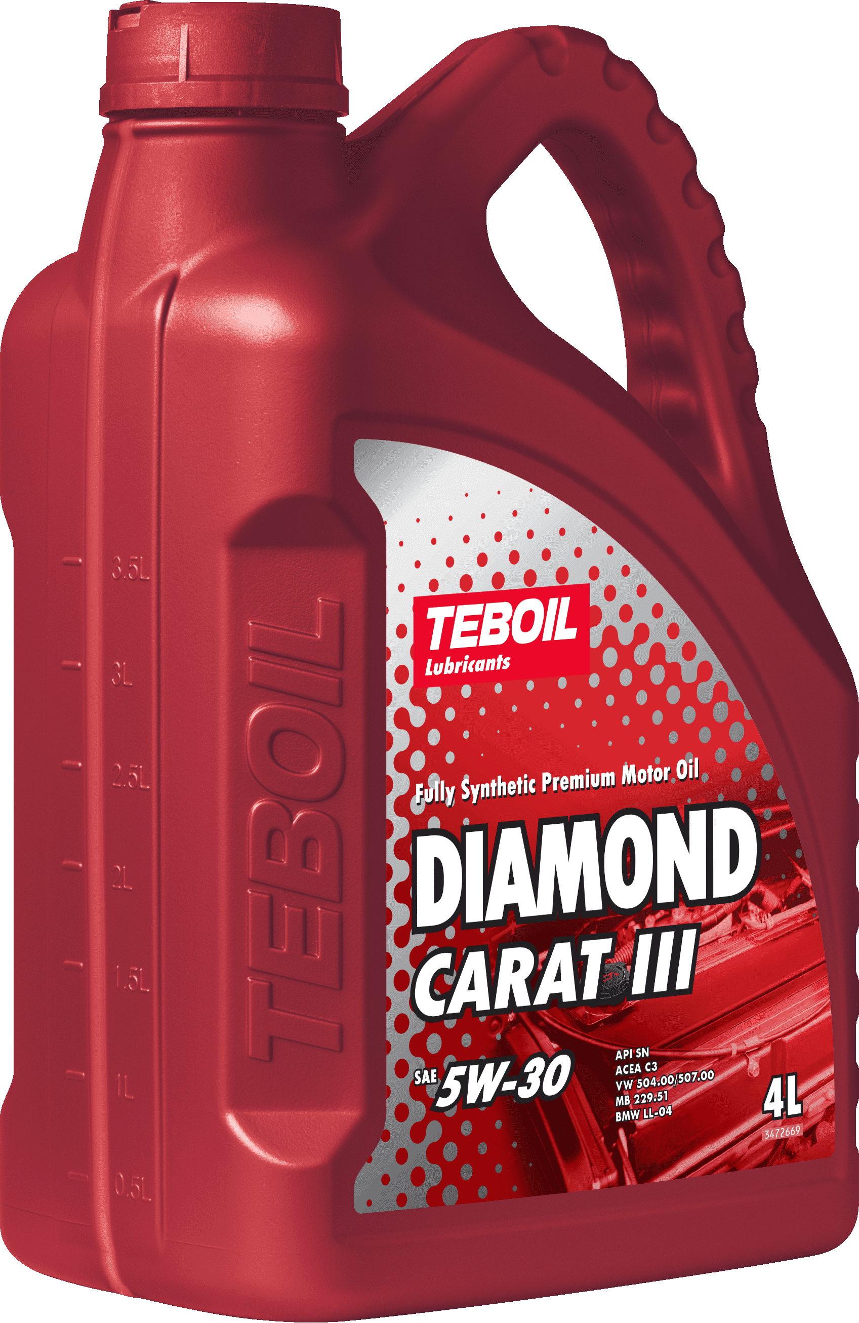 5/30 Diamond CARAT III TEBOIL   4л. синт. API SN Масло моторное FIN /кор.3шт./