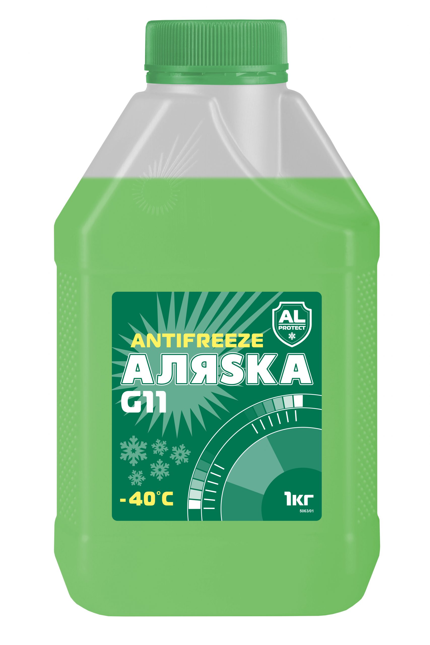 Антифриз (-40) зеленый G-11 Аляска   1кг. /кор.8шт./