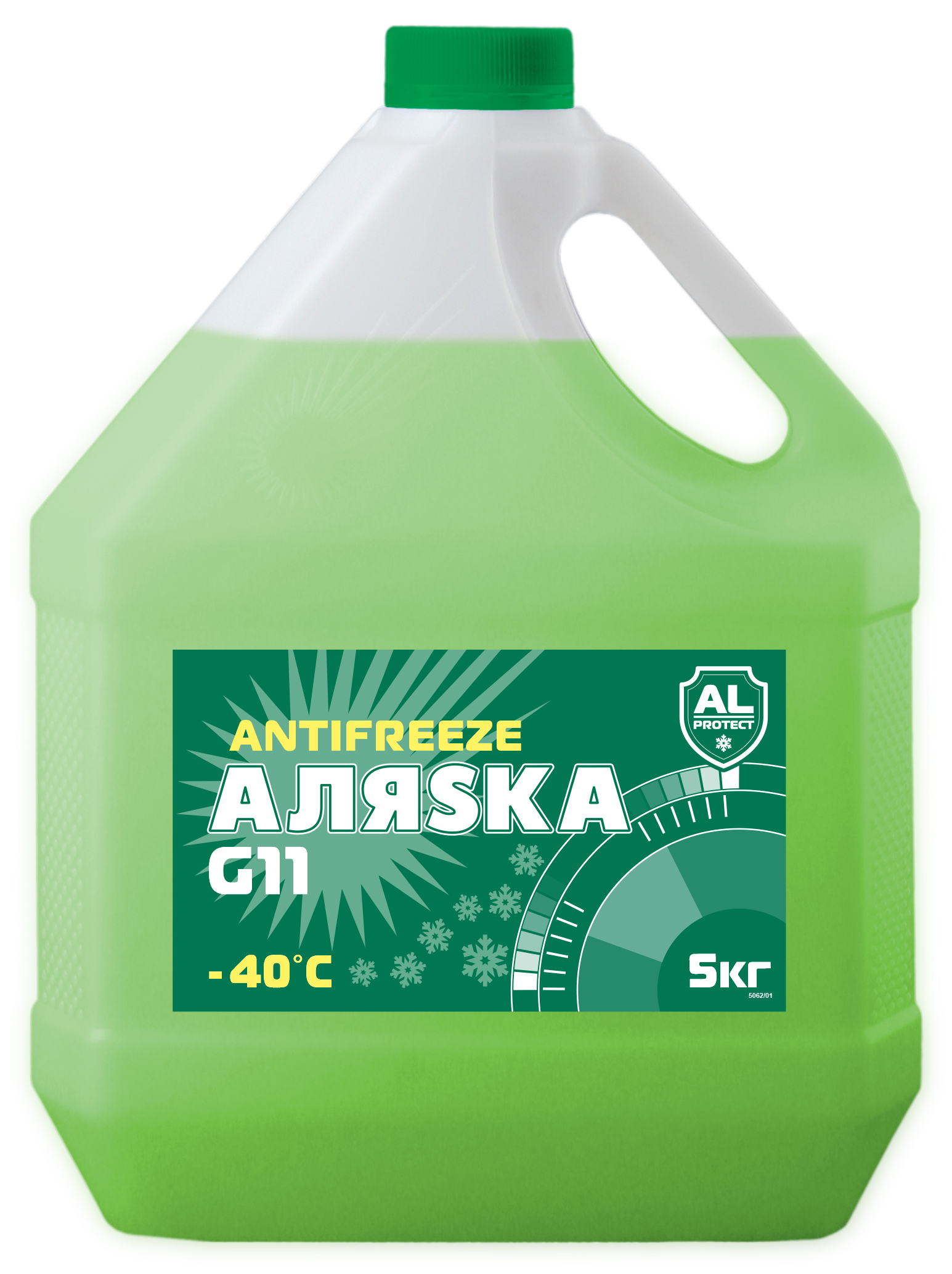 Антифриз (-40) зеленый G-11 Аляска   5кг. /кор.4шт./