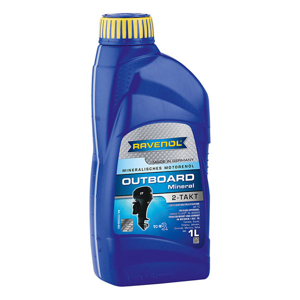 2T Outboard Mineral RAVENOL   1л. мин. API TC Масло моторное для лод. моторов /кор20шт/ 1153200-001