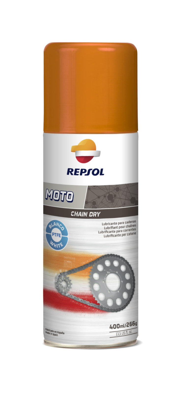 Moto Chain Dry REPSOL   400мл. (аэрозоль) Смазка для цепей /кор.12шт./